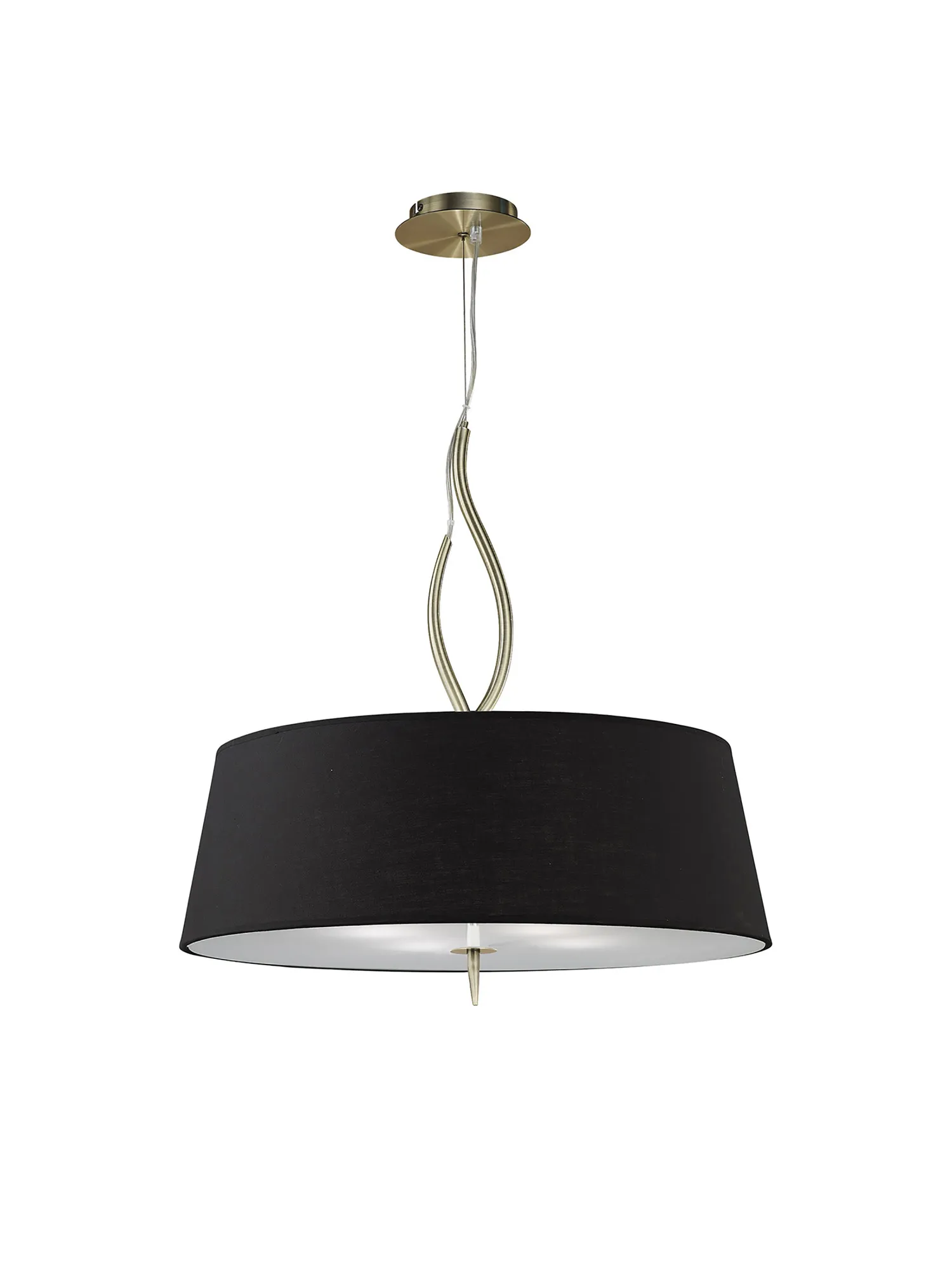 Ninette Antique Brass-Black Ceiling Lights Mantra Multi Arm Fittings Ninette Antique Brass-Black Ceiling Lights Mantra Multi Arm Fittings